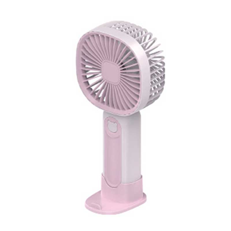 מאוורר נייד נטען עם מעמד שולחני ותושבת לסמארטפון