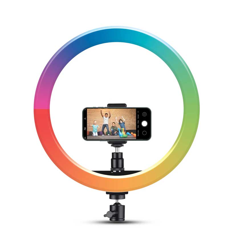 רינג תאורה 30 ס"מ RGB עם חצובה RL-30