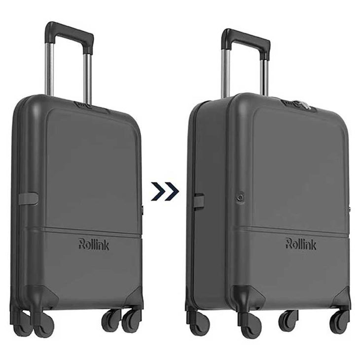 מזוודת טרולי מתקפלת Rollink FLEX LIGHT – שחורה