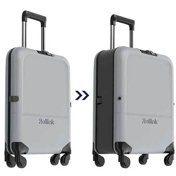 מזוודת טרולי מתקפלת Rollink FLEX LIGHT – אפורה