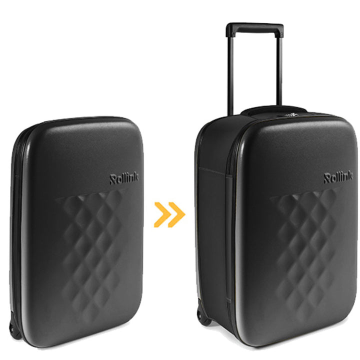 מזוודת עלייה למטוס Rollink Flex Vega 21 אינץ בצבע שחור קלאסי