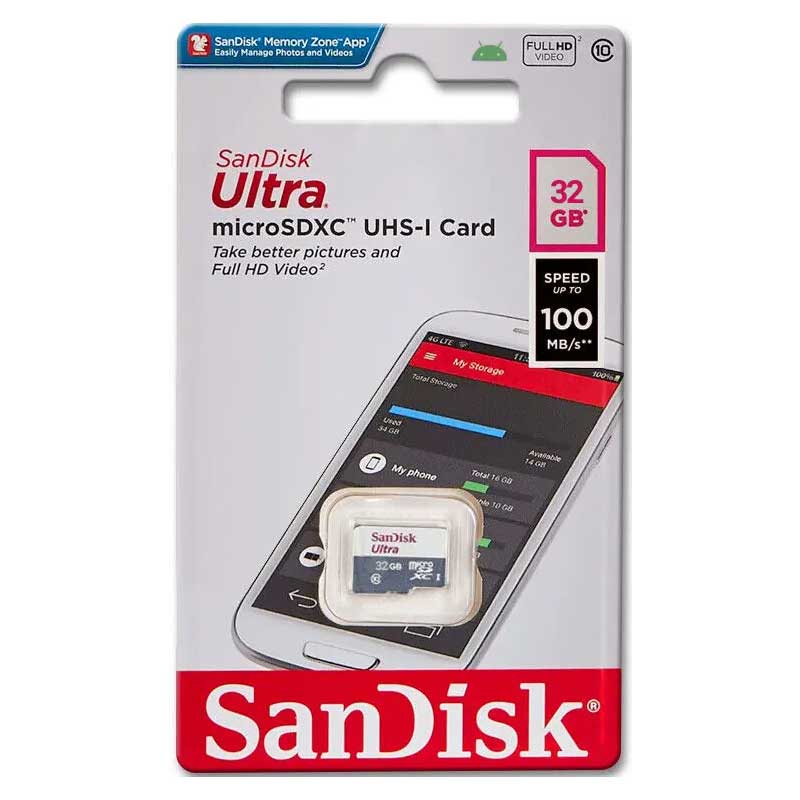 כרטיס זיכרון SanDisk סנדיסק 32GB