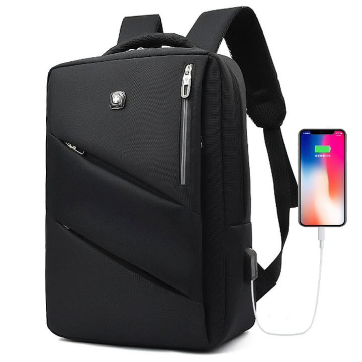 תיק גב למחשב נייד 17 אינץ עמיד במים עם שקע USB ו-AUX