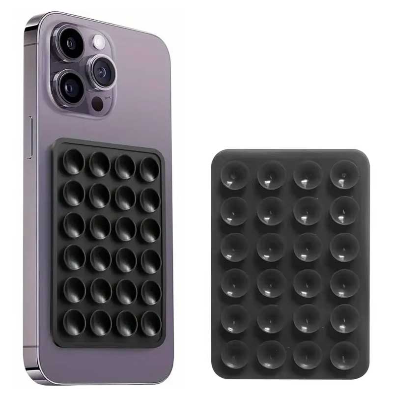 מדבקת ואקום שחורה לסמארטפון