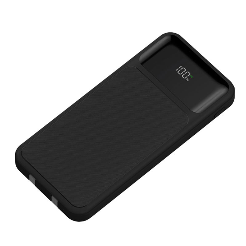 מטען פאוורבנק נייד 10,000mAh עם כבלים מובנים