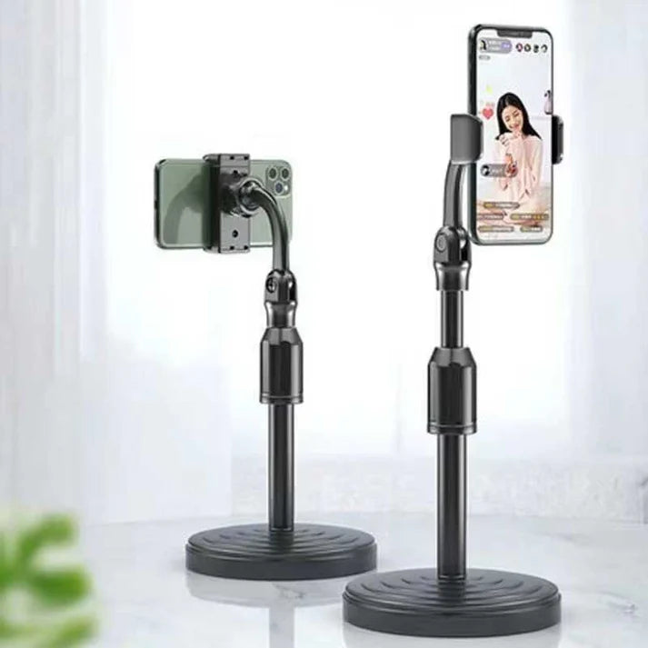 מעמד שולחני טלסקופי לסמארטפון מתכוונן 360 מעלות