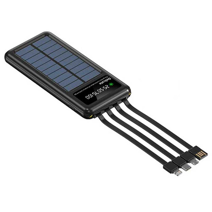 מטען סולארי 10,000mAh עם כבלים