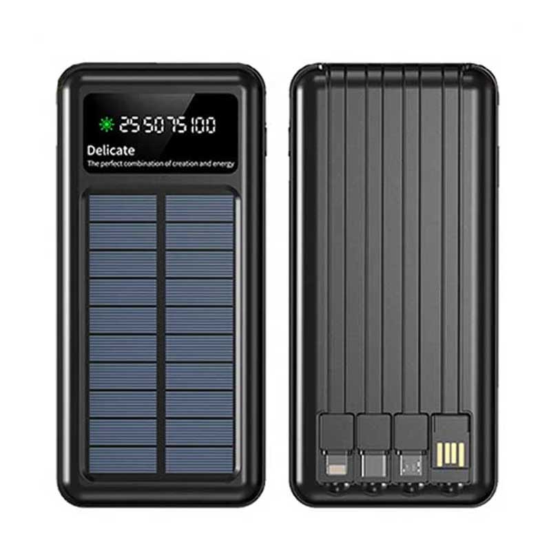 מטען סולארי 10,000mAh עם כבלים