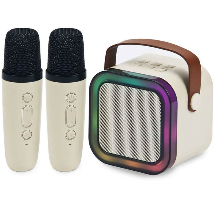 רמקול קריוקי עם 2 מיקרופונים אלחוטיים