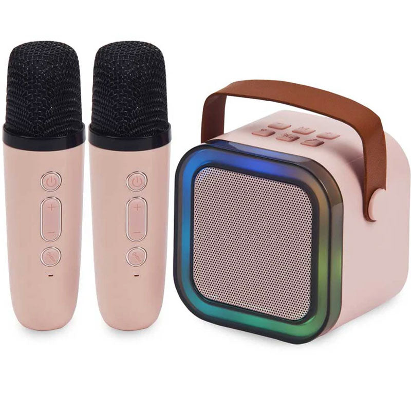 רמקול קריוקי עם 2 מיקרופונים אלחוטיים