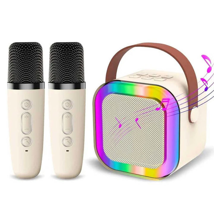 רמקול קריוקי עם 2 מיקרופונים אלחוטיים