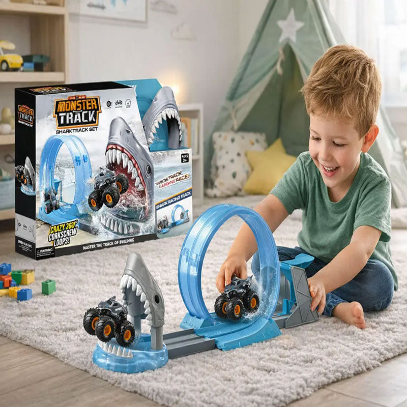 מסלול מרוץ מלתעות כריש עם לופ 360 מעלות