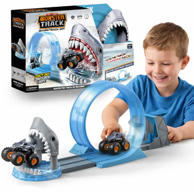 מסלול מרוץ מלתעות כריש עם לופ 360 מעלות