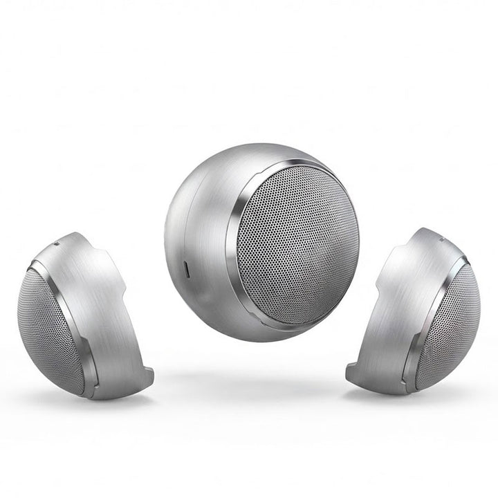 רמקול כדור מגנטי מתפצל 2X5W בעיצוב יוקרתי - חווית סאונד TWS