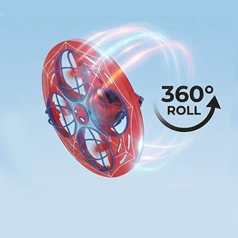 מיני רחפן ספיידרמן מבצע היפוך 360 מעלות באוויר