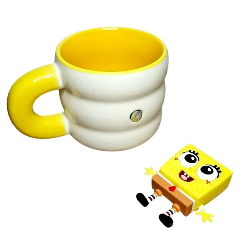 ספל קרמיקה בוב ספוג עם בובה מגנטית