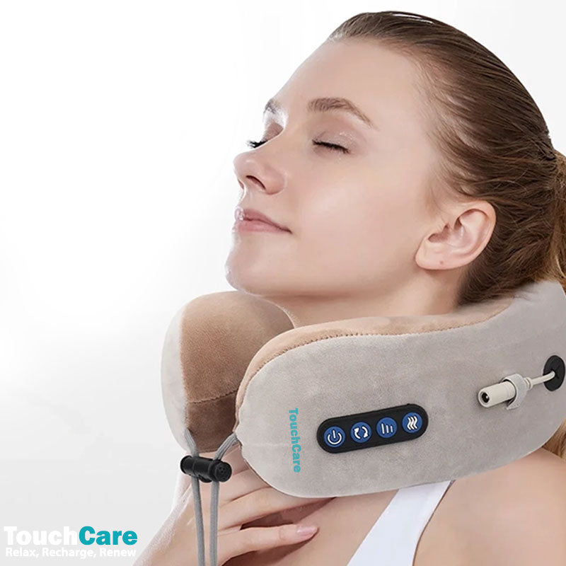 כרית עיסוי שיאצו נטענת לצוואר TouchCare TC-606
