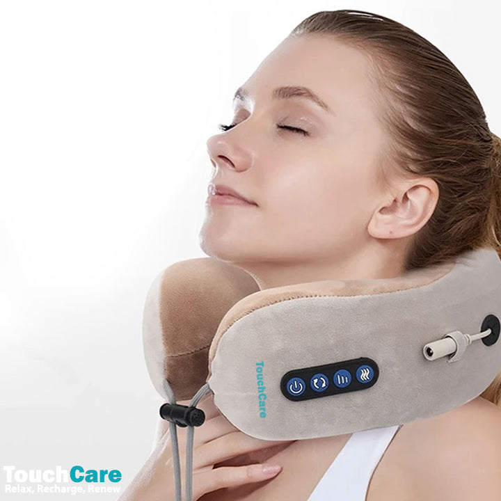 כרית עיסוי שיאצו נטענת לצוואר TouchCare TC-606
