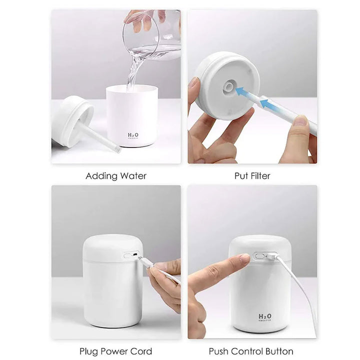 מפיץ ריח אולטראסוני עם תאורת RGB