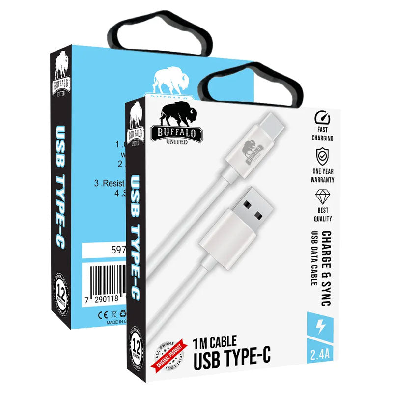 כבל טעינה TYPE-C / USB 1 מטר