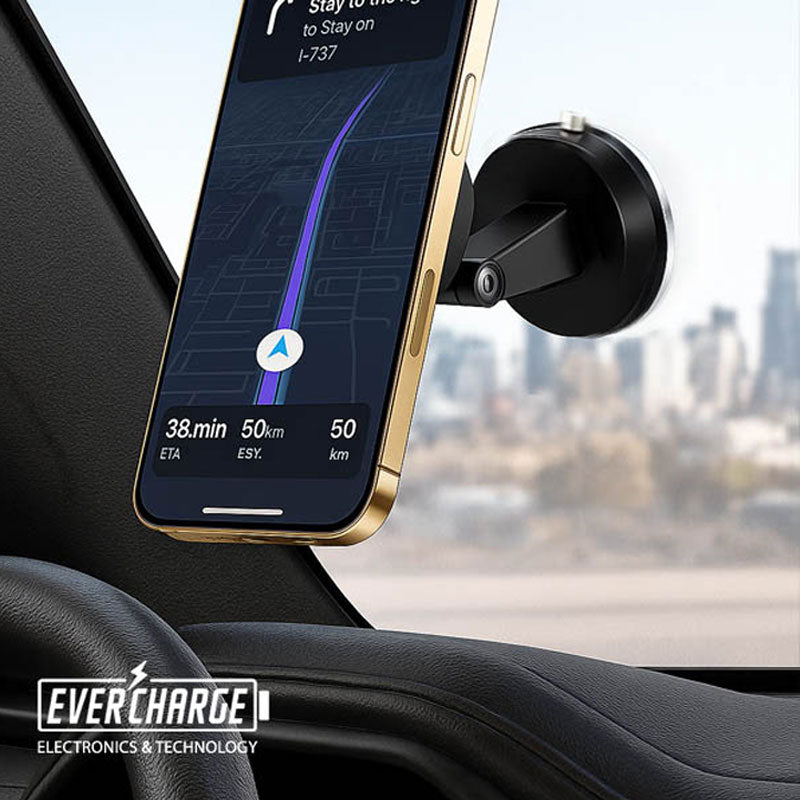 מעמד מגנטי לסמארטפון עם אחיזת וואקום