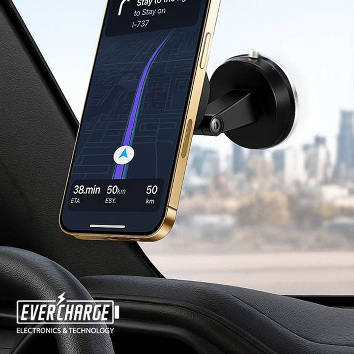 מעמד מגנטי לסמארטפון עם אחיזת וואקום