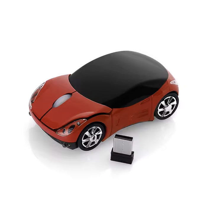 עכבר מחשב אלחוטי בצורת מכונית ספורט