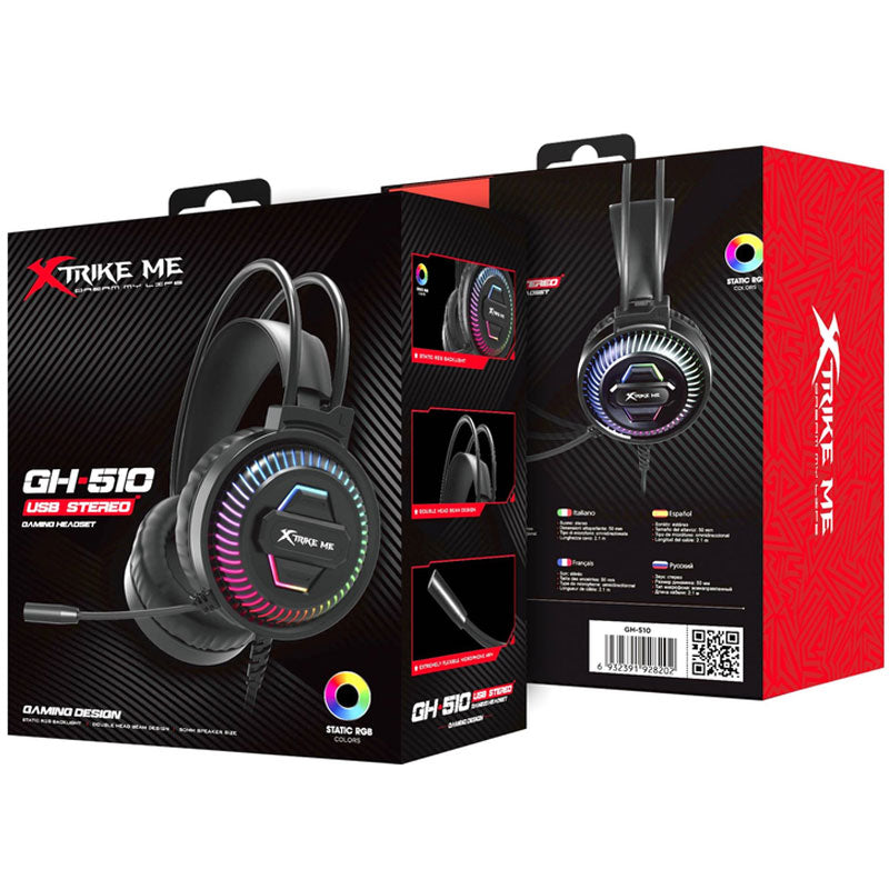 אוזניות גיימינג GH-510 אריזה