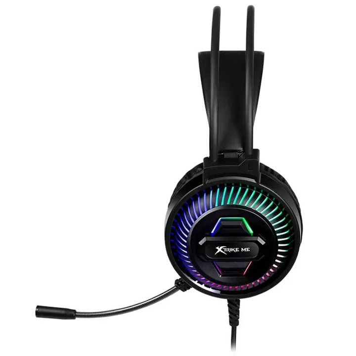 אוזניות גיימינג עם תאורת RGB
