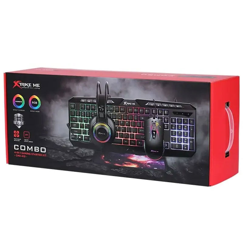 סט גיימינג 4 ב-1 מקצועי דגם CMX-410 מבית XtrikeMe