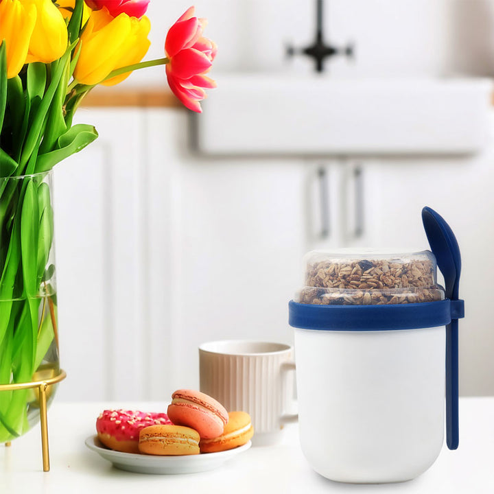 כוס יוגורט עם כף Wake Yo