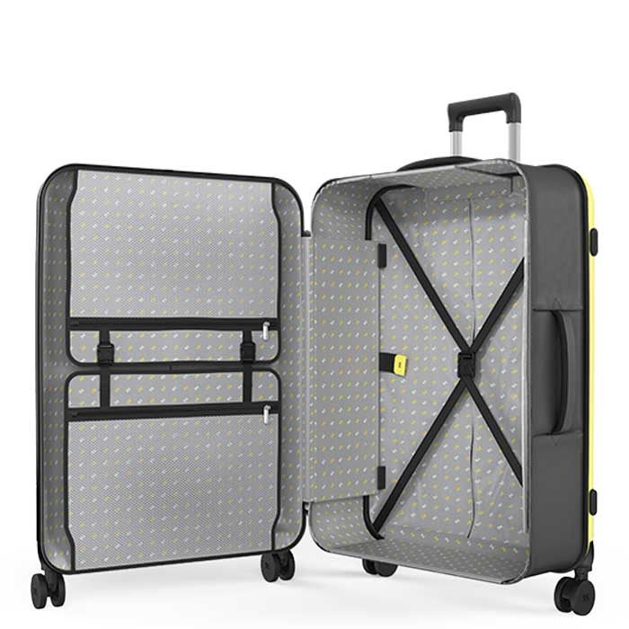 מזוודה מתקפלת רולינק FLEX 360 SPINNER גודל 29 אינץ' 4 גלגלים - צהוב
