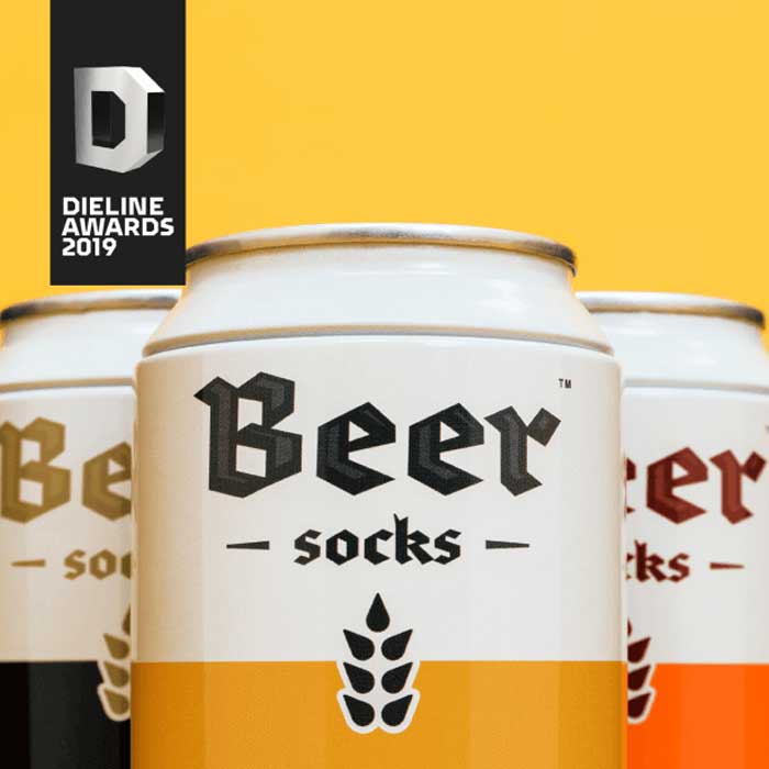 3 זוגות גרביים בפחית דמוי בירה Beer Socks