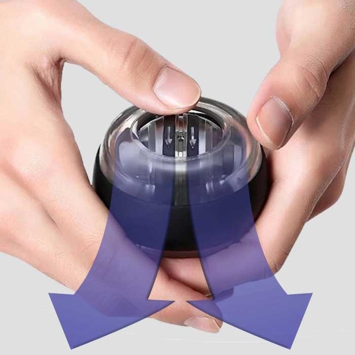 כדור כוח עם תאורה והנעה אוטומטית - שחור