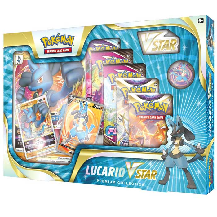 מארז קלפי פוקימון Lucario VSTAR עם סיכה