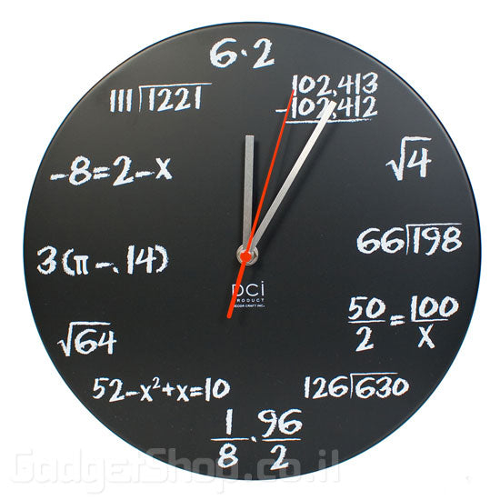 שעון קיר מתמטי