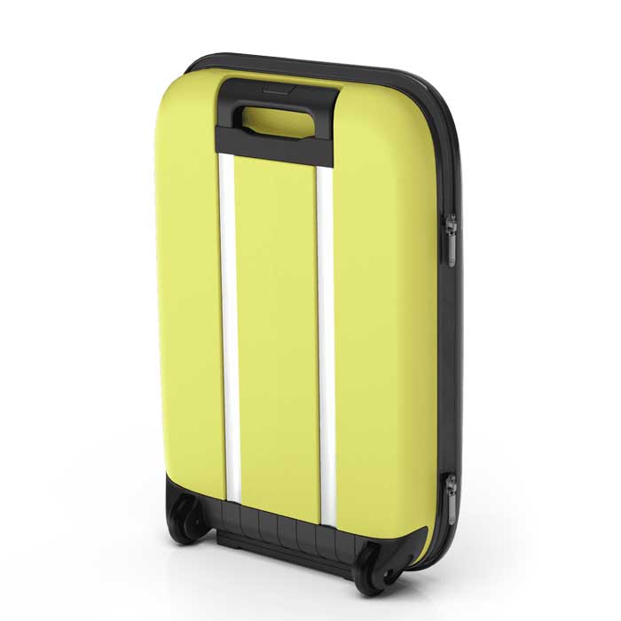 המזוודה הדקה בעולם Rollink דגם FLEX VEGA 21 - צהוב Iris