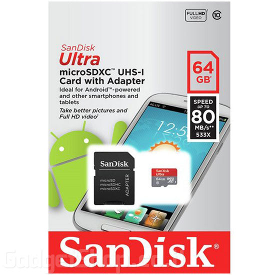 כרטיס זיכרון SanDisk סנדיסק 64GB